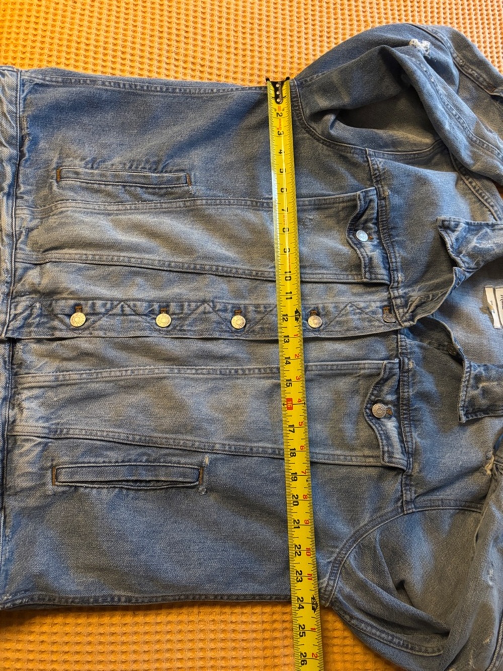 EUC Madewell Oversized Blue Jean Jacket | Distressed Denim | Women’s Plus 1X - Picture 11 of 16